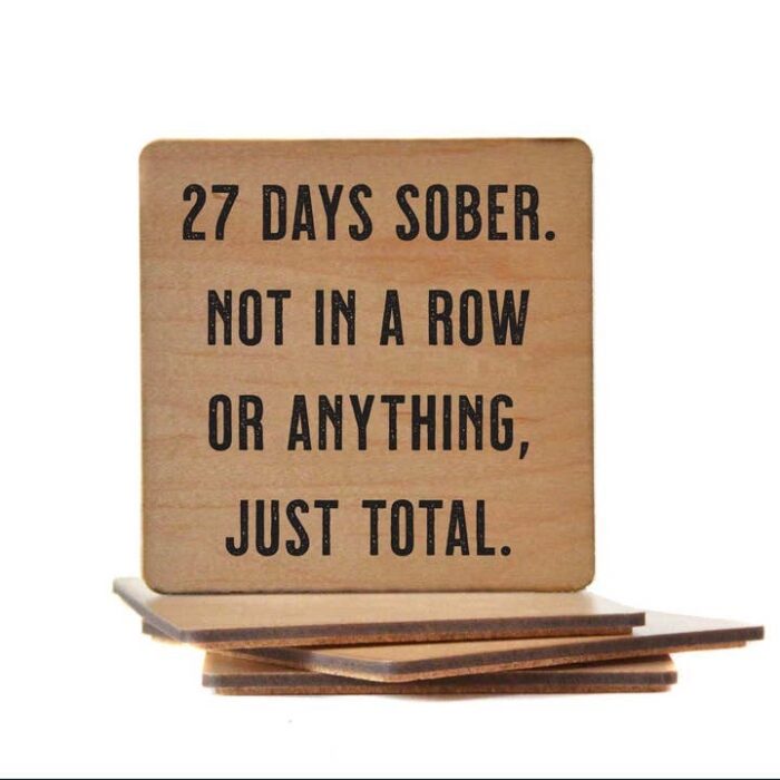 27 Days Sober Coaster - Image 2