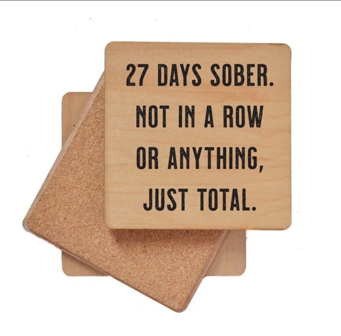 27 Days Sober Coaster - Image 3