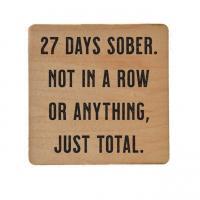 27 Days Sober Coaster, BagMYGift