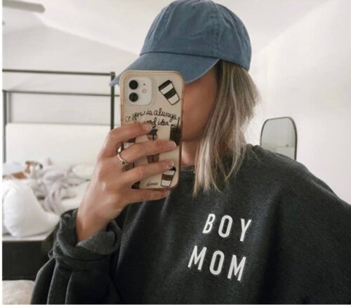 Boy Mom Sweatshirt, For all the boy mamas!,, BagMyGift