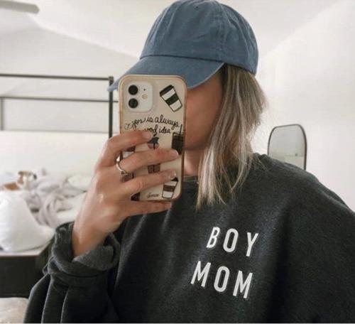 Boy Mom Sweatshirt, For all the boy mamas!,, BagMyGift