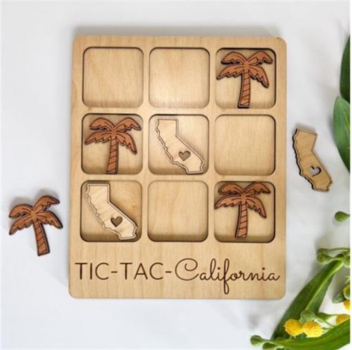 California Tic Tac Toe Game Birch House Living Games, BarMYGift