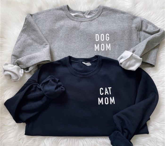 Cat Mom Sweatshirt, For all the cat mamas!,, BagMyGift