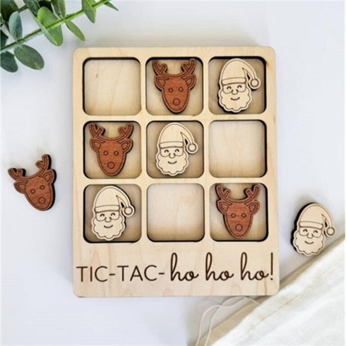 HoHoHo Tic Tac Toe Game Birch House Living Games, BarMYGift