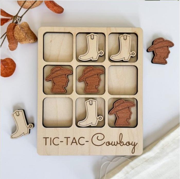 Tic-Tac-Cowboy, Birch House Living Games, BagMYGift