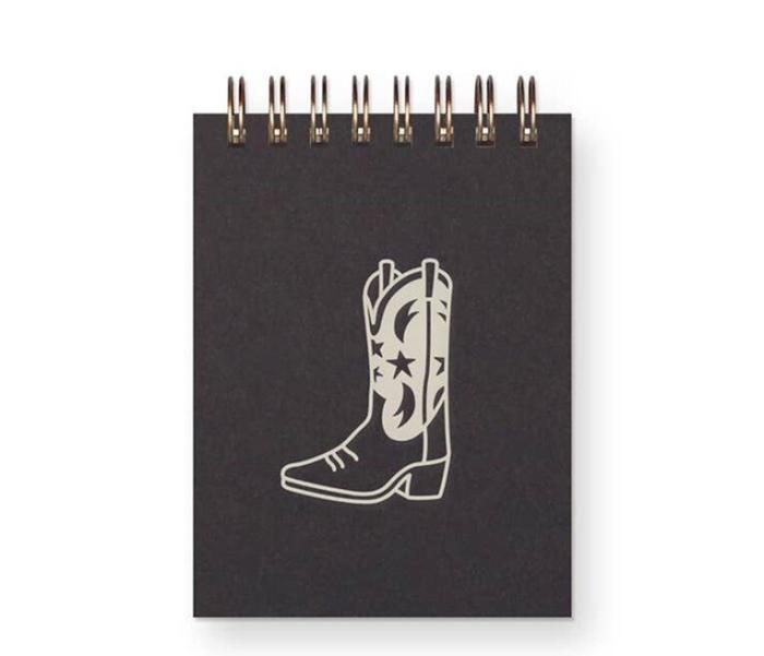 Cowboy Boot Mini Jotter Notebook, BagMYGift