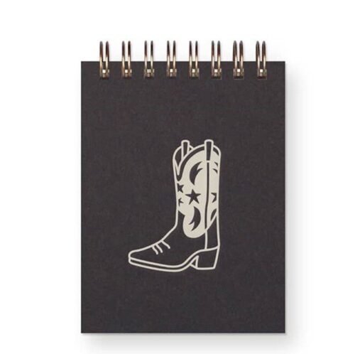 Cowboy Boot Mini Jotter Notebook, BagMYGift