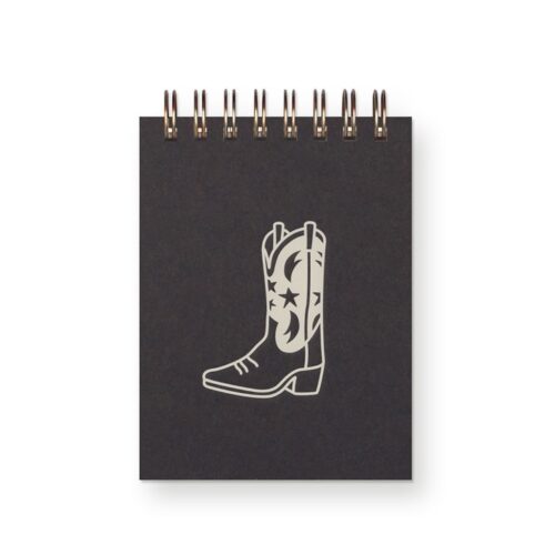 Cowboy Boot Mini Jotter Notebook, BagMYGift