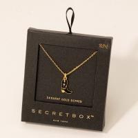 Cowboy Boot Charm Necklace