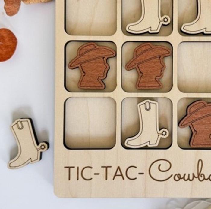 Tic-Tac-Cowboy, Birch House Living Games, BagMYGift