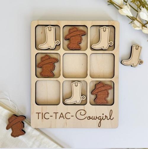 Tic-Tac-Cowgirl Game, Birch House Living Games, BagMYGift