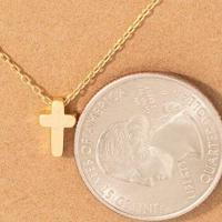 Dainty Mini Cross Pendant Necklace, BagMyGift