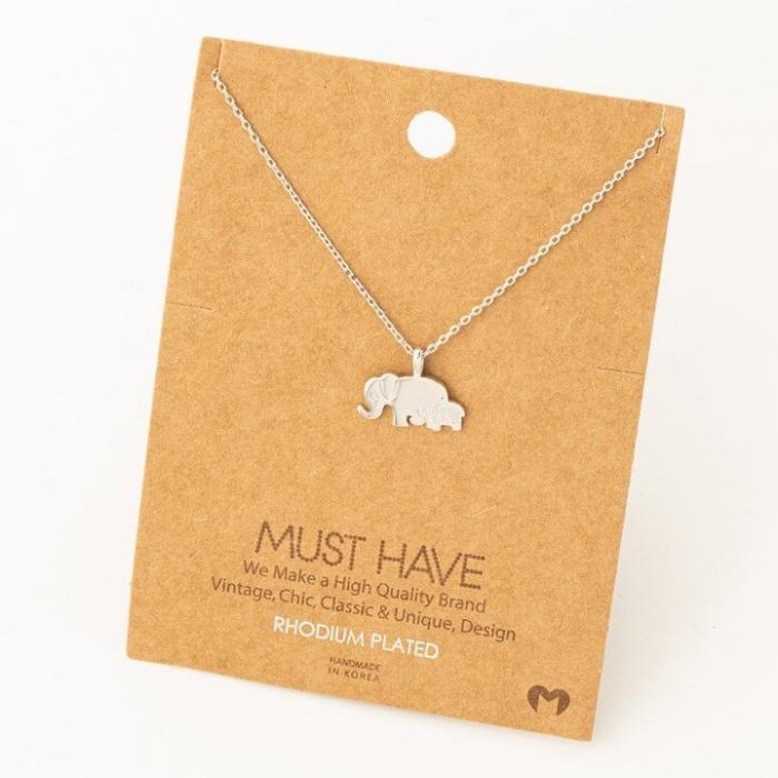 Elephant Pair Necklace, BagMyGift