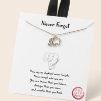 Never Forget, Gold Dipped Elephant Pendant Necklace, BagMyGift
