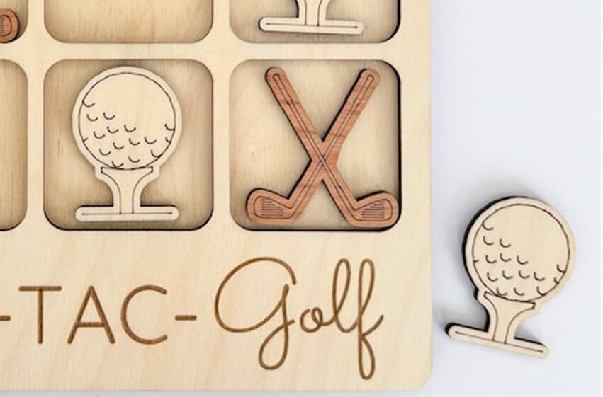 Golf Tic Tac Toe Game, Birch House Living Games, BarMYGift