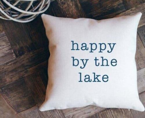 Happy by the Lake Pillow, BagMYGift