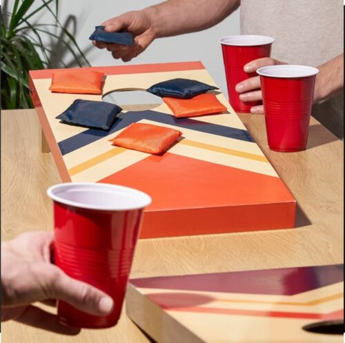 Indoor Cornhole Set, Mini Bean Bag Toss Game, BagMYGift