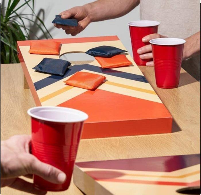 Indoor Cornhole Set, Mini Bean Bag Toss Game, BagMYGift