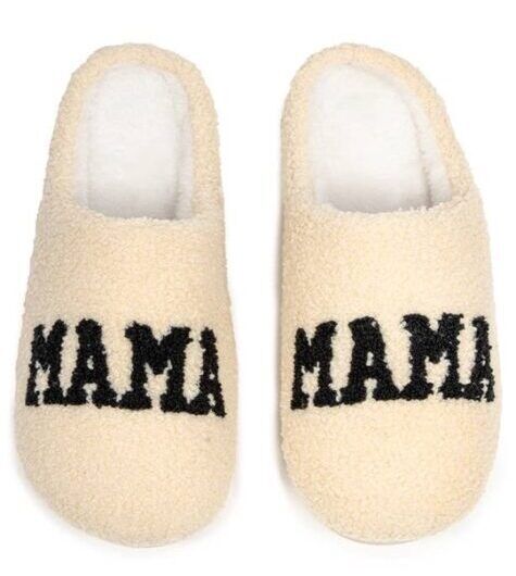 Indoor/Outdoor Slippers – Mama - Cream, BagMyGift