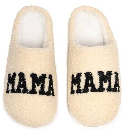 Indoor/Outdoor Slippers – Mama - Cream, BagMyGift