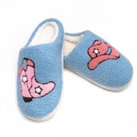 Indoor/Outdoor Slippers – Western Cowgirl - Blue, BagMyGift