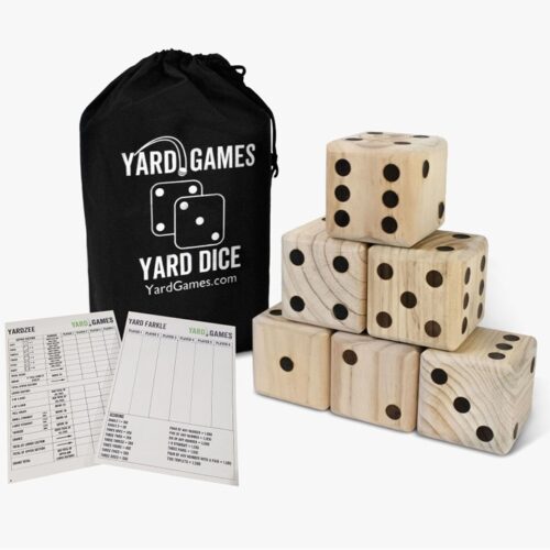 Large Wooden Yard Dice with Scoresheets, BagMYGift