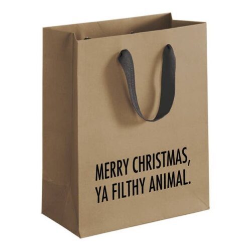 Merry Christmas, Ya Filthy Animal – Gift Bag – Gift Bag, BagMYGift