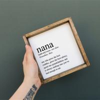 Nana Wood Sign, BagMyGift