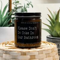 Please Don’t Do Coke in Our Bathroom Candle, BagMYGift