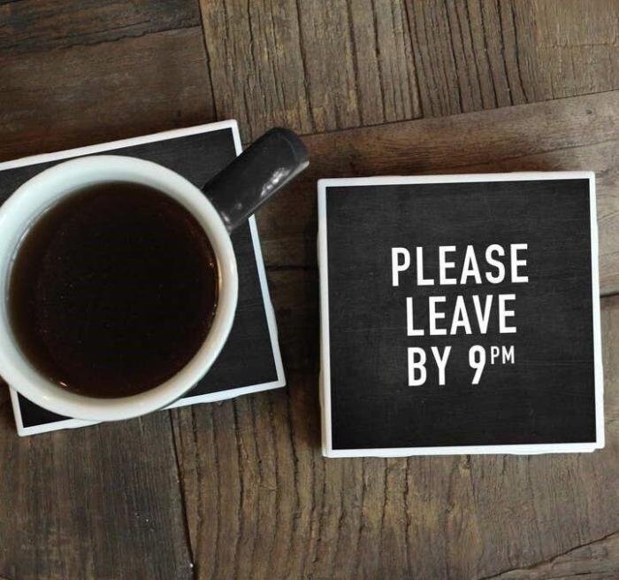 Please Leave by 9 Coaster, Great housewarming gift BagMyGift