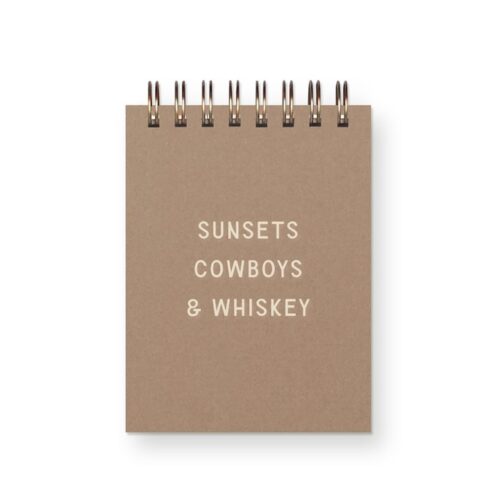 Sunsets, Cowboys and Whiskey Mini Jotter Notepad