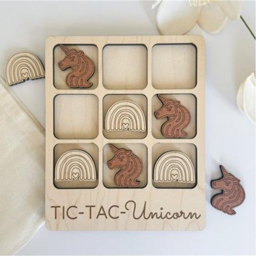 Unicorn Tic Tac Toe Game Birch House Living Games, BarMYGift