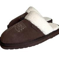 Western Cowgirl Dolly Square Toe Slippers, Rich Brown, BagMyGift