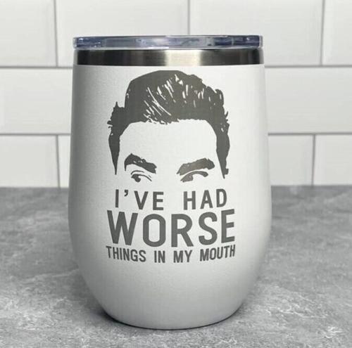 Worse Things White Polar Wine Tumbler, BagMyGift