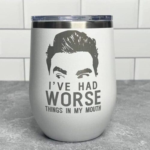 Worse Things White Polar Wine Tumbler, BagMyGift