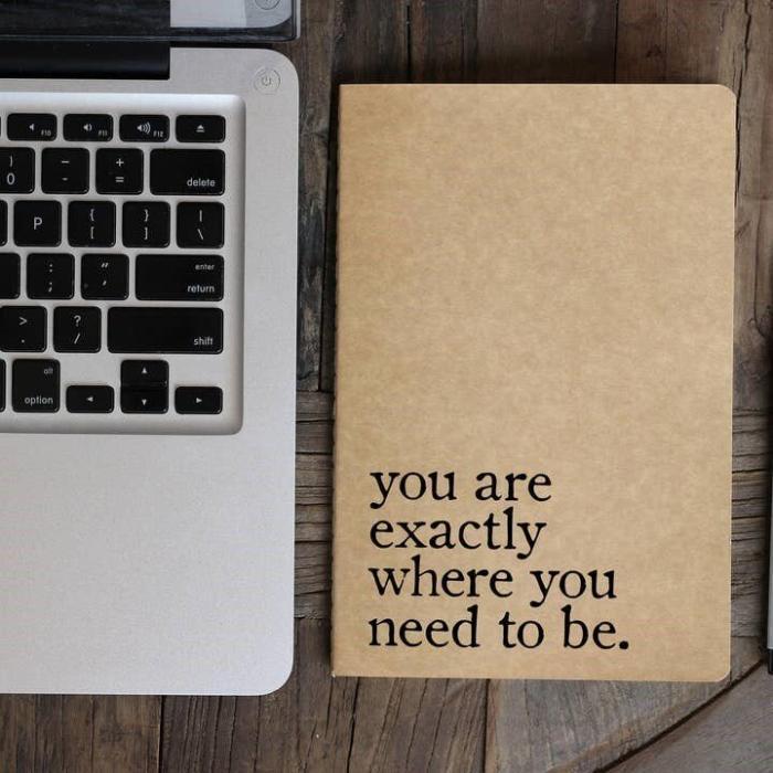 You are exactly where you need to be Travel Journal, BagMYGift