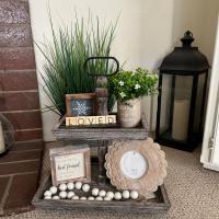 Tiered Tray – Antique Finish Rectangle - Image 5