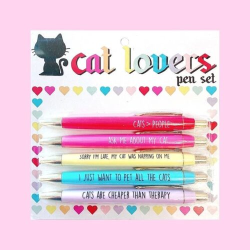 Cat Lover Pen Set , a cat lover unique gift, BagMyGift