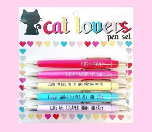 Cat Lover Pen Set , a cat lover unique gift, BagMyGift