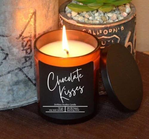 Chocolate Kisses 10 oz Soy Candle, BagMYGift