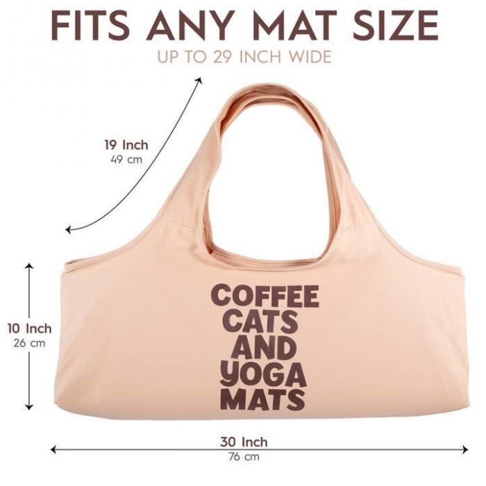 Coffee Cats and Yoga Mats Tote - Image 3