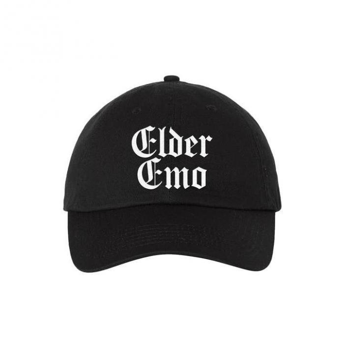 Elder Emo Embroidered Trucker Hat, BagMYGift