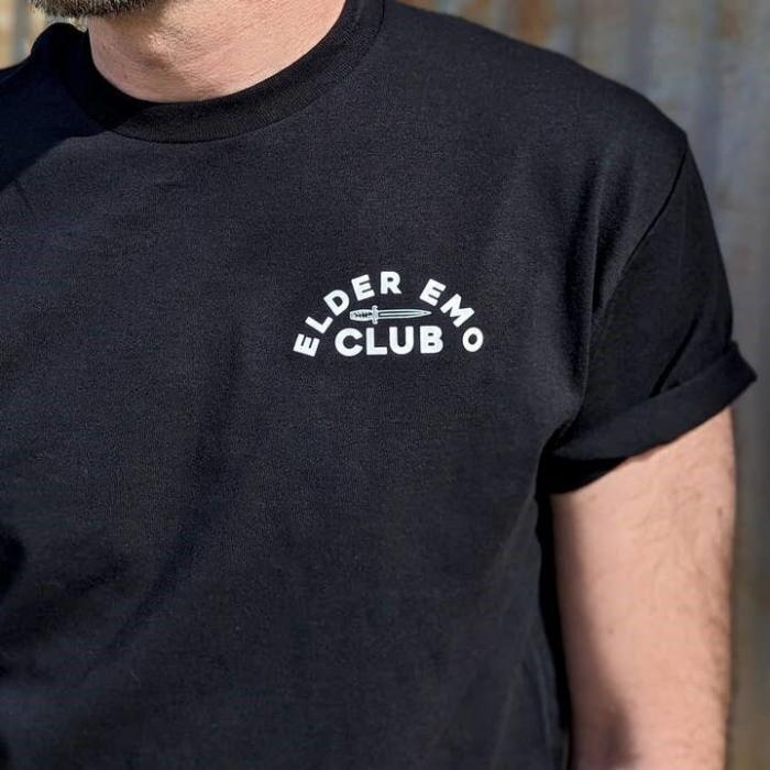 Elder Emo Club Black T-Shirt - Image 4