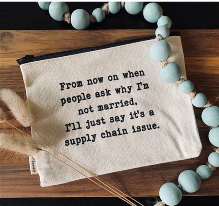 When People Ask Why I’m Not Married Zipper Pouch, BagMyGift