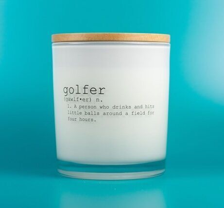 Golfer Definition Soy Candle, BagMYGift