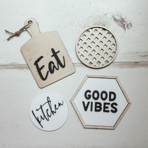 Good Vibes Tiered Tray Decor, BagMyGift