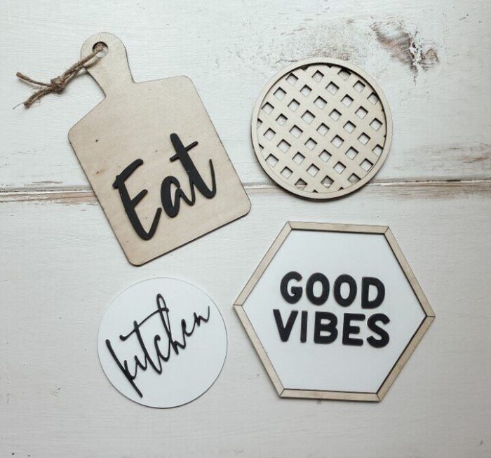 Good Vibes Tiered Tray Decor, BagMyGift