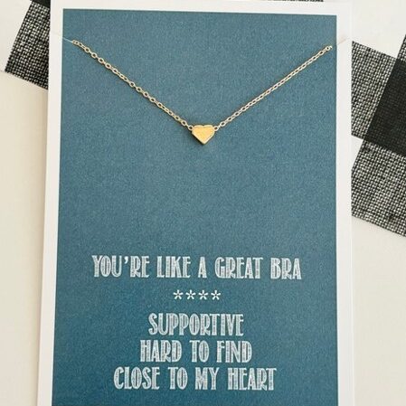 Fun & Meaningful Best Friend Necklace & Funny Card Combo