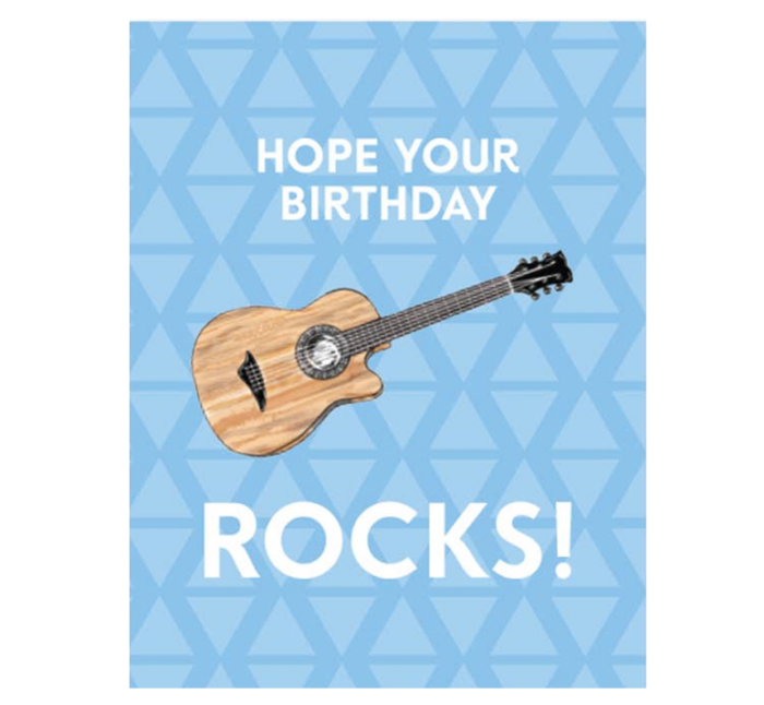 Guitar Greeting Card, BagMYGift