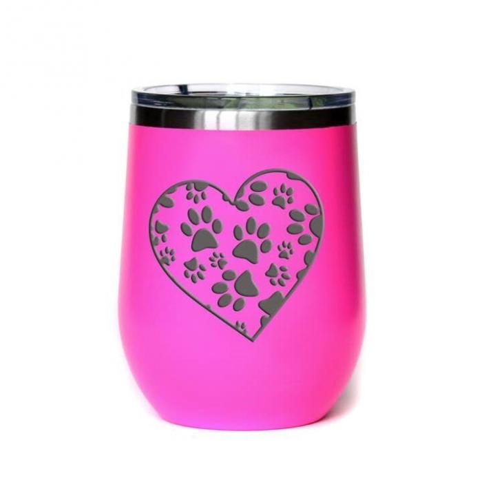 Heart with Dog or Cat Paws Valentines Day Gift, BagMYGift